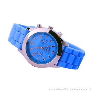 Top New Color Splash Jelly Silicone Promotional Watch with Water-resistant Structure